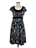 Apt. 9 Graphic Gray Casual Dress Size M - photo 1