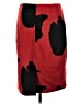 Express 100% Polyester Graphic Red Casual Skirt Size 11 (estimated) - photo 2