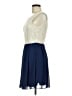 Alya 100% Polyester Solid Blue Cocktail Dress Size M - photo 5