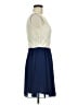 Alya 100% Polyester Solid Blue Cocktail Dress Size M - photo 4