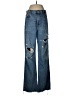Zara Hearts Blue Jeans Size 6 - photo 1