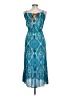 Unbranded Paisley Teal Cocktail Dress Size L (estimated) - photo 2