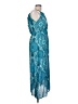 Unbranded Paisley Teal Cocktail Dress Size L (estimated) - photo 4