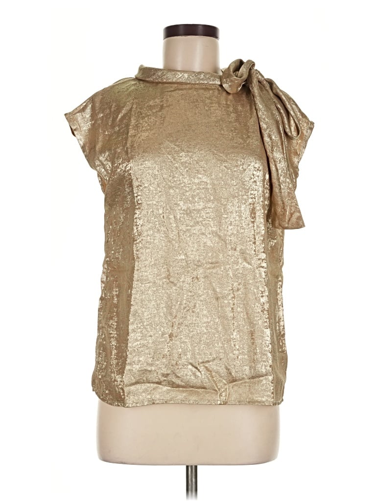 Soly Hux Sleeveless Blouse In Gold