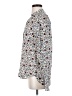 A.L.C. 100% Silk Print Ivory Long Sleeve Silk Top Size 4 - photo 5