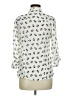 Freebird 100% Polyester Animal Print Ivory 3/4 Sleeve Blouse Size M - photo 2