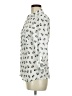 Freebird 100% Polyester Animal Print Ivory 3/4 Sleeve Blouse Size M - photo 5