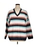 J.Jill 100% Acrylic Stripes Brown Pullover Sweater Size XL - photo 1