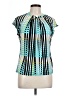 Worthington Teal Short Sleeve Blouse Size L (petite) - photo 1