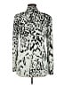 Diane von Furstenberg Print Ivory Silk Blazer Size 8 - photo 2