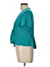 Perceptions Teal Short Sleeve Top Size L - photo 5