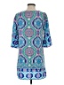 Bebop 100% Polyester Paisley Blue Casual Dress Size S - photo 2