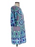 Bebop 100% Polyester Paisley Blue Casual Dress Size S - photo 4