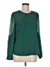 1.State 100% Polyester Green Long Sleeve Blouse Size M - photo 1