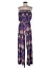 Ariella Chevron-herringbone Purple Jumpsuit Size L - photo 1