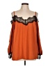 Unbranded Orange 3/4 Sleeve Blouse Size L - photo 1