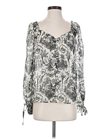 Paige Long Sleeve Silk Top (view 1)
