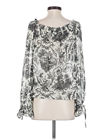 Paige Long Sleeve Silk Top (view 2)