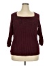 Caslon Burgundy Pullover Sweater Size 2X - photo 1