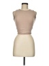 PrettyLittleThing Tan Sleeveless T-Shirt Size 6 - photo 1