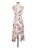 Soprano 100% Polyester Floral Gray Casual Dress Size S - photo 1