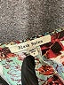 Black Rainn 100% Polyester Floral Teal 3/4 Sleeve Blouse Size S - photo 7