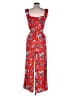 Ann Taylor LOFT 100% Rayon Hearts Red Jumpsuit Size 0 - photo 2