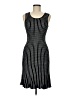 Max Studio Houndstooth Black Cocktail Dress Size M - photo 1