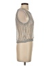 Zara Silver Sleeveless Top Size S - photo 4