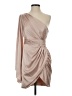 Mac Duggal 100% Polyester Solid Tan Cocktail Dress Size 4 - photo 1