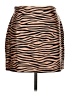 Superdown Animal Print Tan Casual Skirt Size L - photo 1