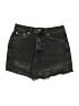 Topshop Black Denim Shorts Size 6 - photo 1