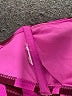 Unbranded Stripes Purple Pink Swimsuit Top Size M - photo 3