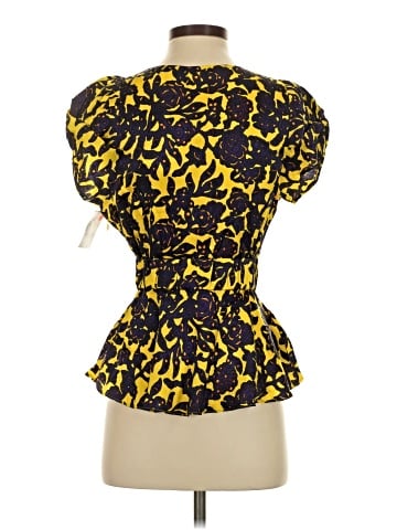 A.L.C. Short Sleeve Silk Top (view 2)