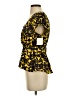 A.L.C. 100% Silk Yellow Short Sleeve Silk Top Size 2 - photo 5