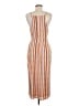 BCBGeneration Stripes Orange Casual Dress Size M - photo 2