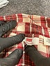Levi's 100% Cotton Plaid Burgundy Long Sleeve Button-Down Shirt Size M - photo 7