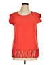 Zara Basic Stars Red Orange Short Sleeve Top Size XL - photo 1