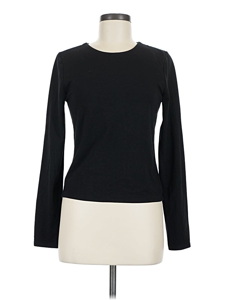 Pre-owned Gap Long Sleeve T-shirt In Black