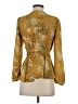 Ann Taylor LOFT 100% Polyester Gold 3/4 Sleeve Blouse Size XS - photo 2