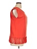 Zara Basic Stars Red Orange Short Sleeve Top Size XL - photo 4