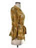 Ann Taylor LOFT 100% Polyester Gold 3/4 Sleeve Blouse Size XS - photo 4