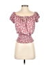 rue21 Burgundy Short Sleeve Blouse Size S - photo 1