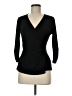 Bisou Bisou Black 3/4 Sleeve Top Size M - photo 1
