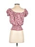rue21 Burgundy Short Sleeve Blouse Size S - photo 2