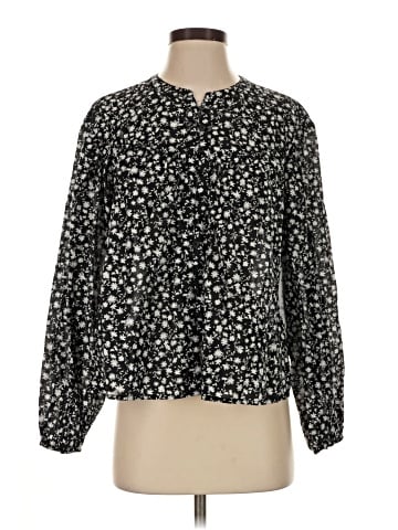 Scoop Long Sleeve Blouse (view 1)