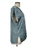 HEATHER 100% Viscose Teal Short Sleeve Blouse Size L (estimated) - photo 4