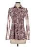 ANAC designed by kimi Paisley Burgundy Long Sleeve Blouse Size S - photo 1