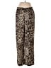 Zara 100% Polyester Animal Print Gold Casual Pants Size M - photo 1