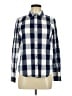 Cremieux Checkered-gingham Blue Long Sleeve Button-Down Shirt Size 6 - photo 1